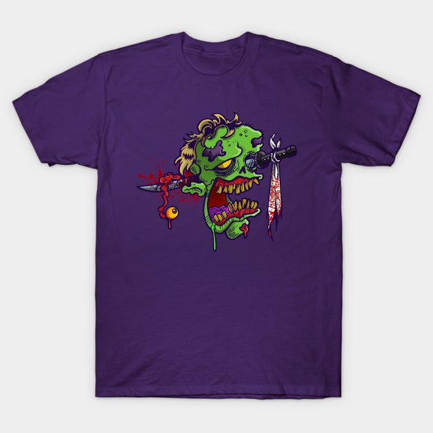 Zombie head T-Shirt by mauchofett